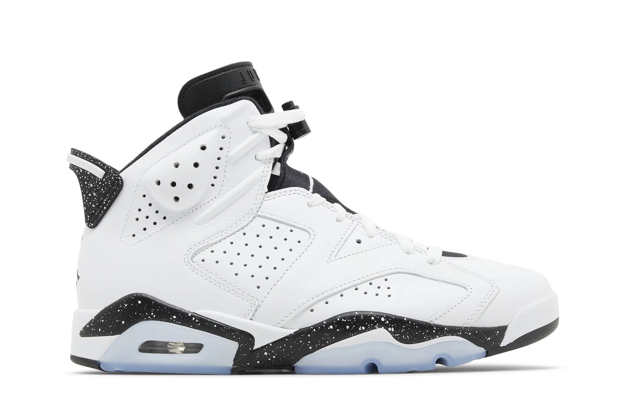 Jordan 6 Retro 'Reverse Oreo' White Black Leather Sneakers