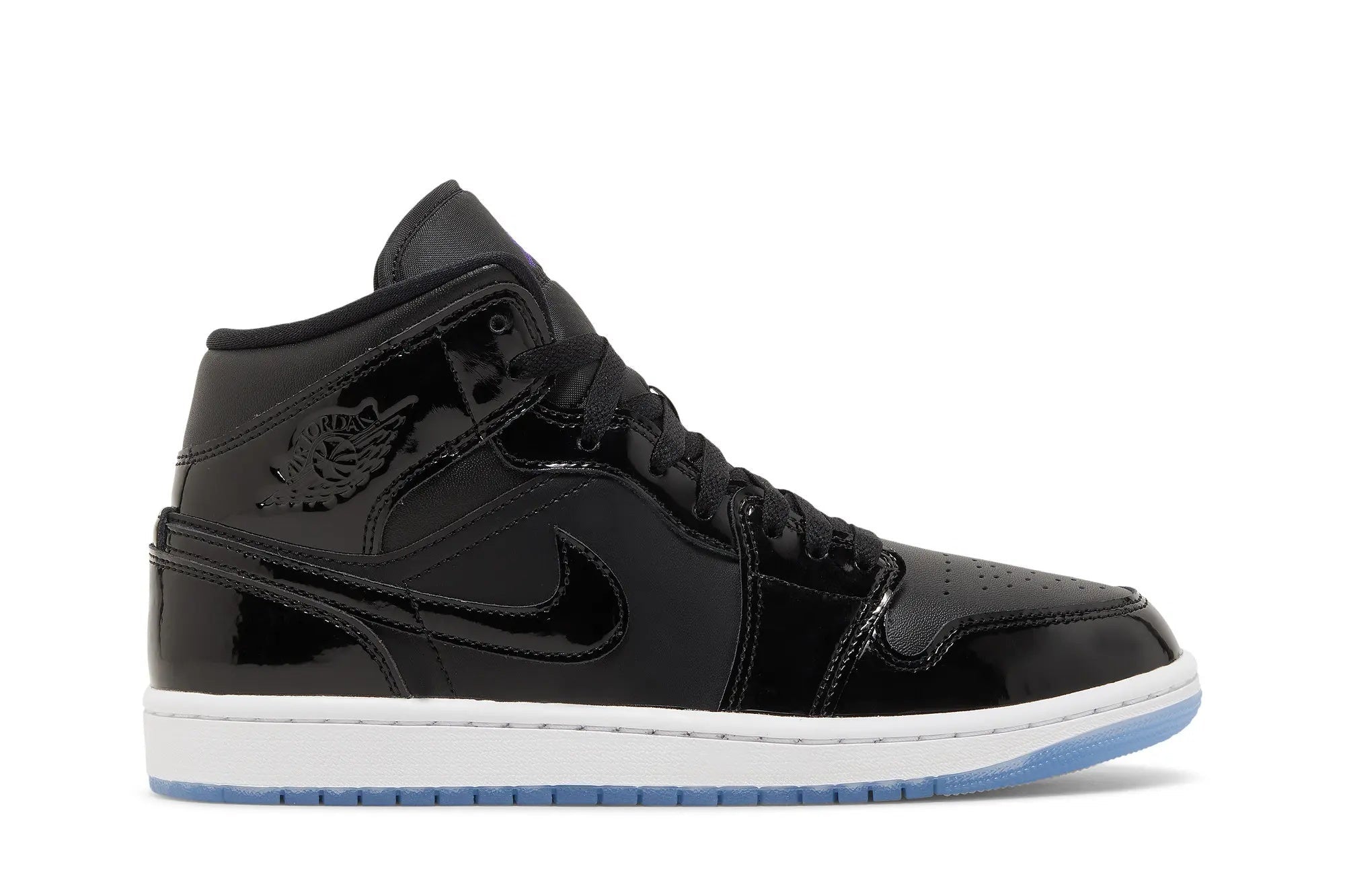 Jordan 1 Mid SE Space Jam - Black Patent Leather Sneaker