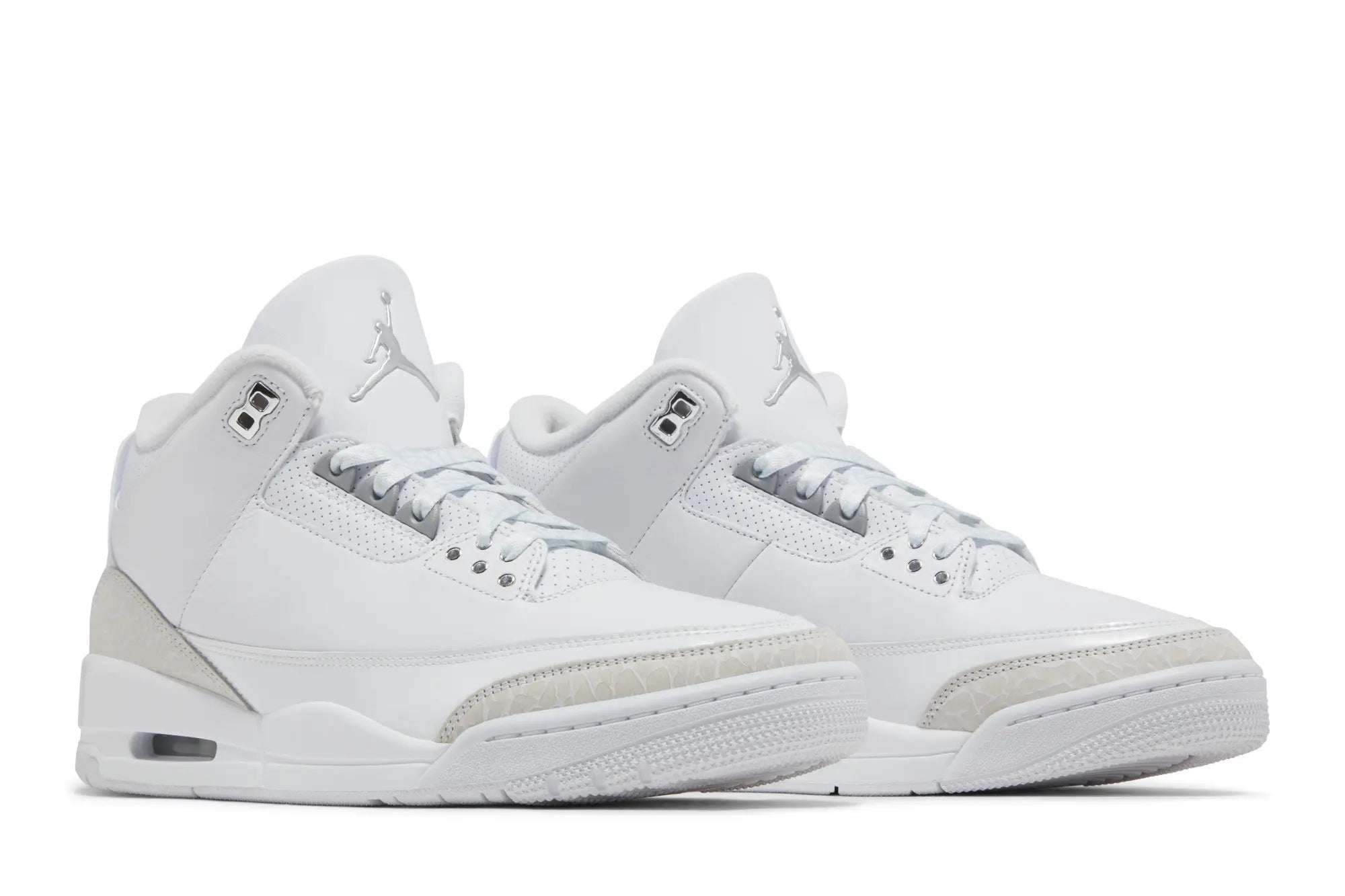 Jordan 3 Retro 'Pure Money' 2025 - White Metallic Silver Reissue