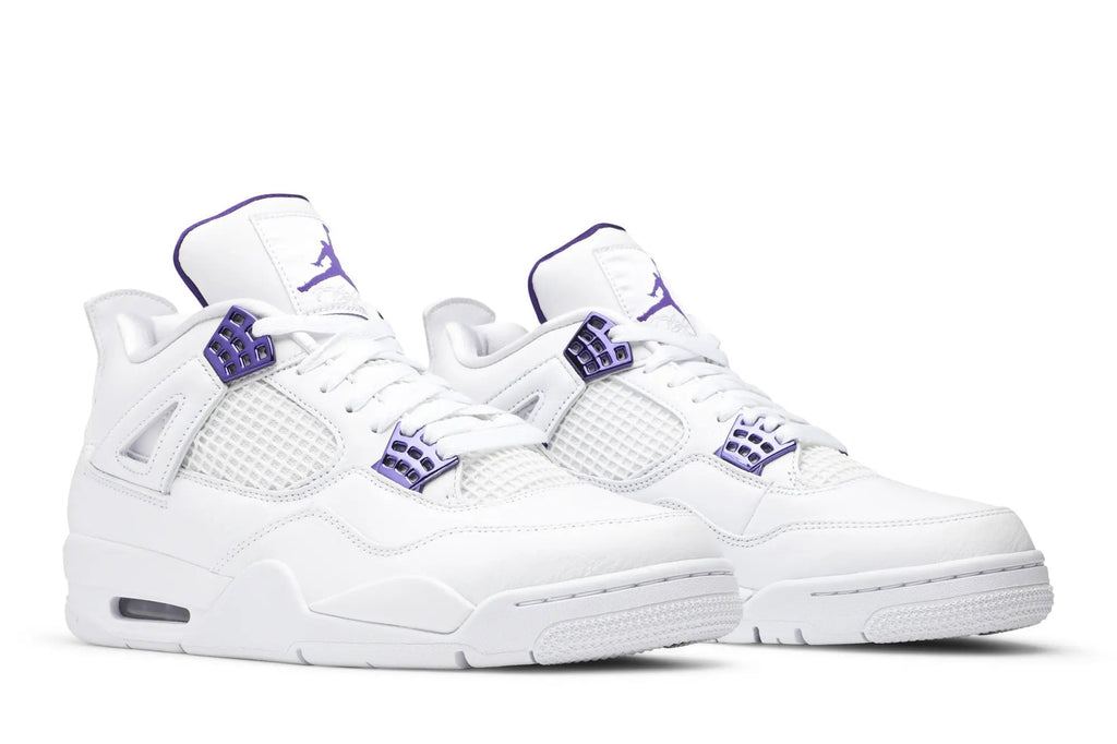 Air Jordan 4 Retro 'Metallic Court Purple' - Classic Basketball Sneaker