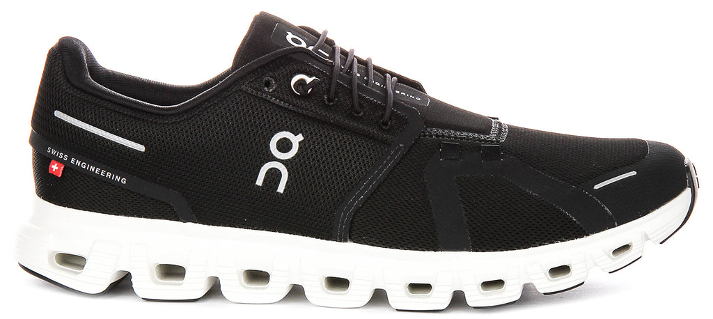 On Running Cloud 6 In Black White For Men